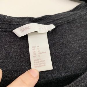 H&M Tops - H&M Basics Charcoal Gray Short Sleeve T-Shirt H&M Tops - H&M Basics Charcoal Gray Short Sleeve T-Shirt